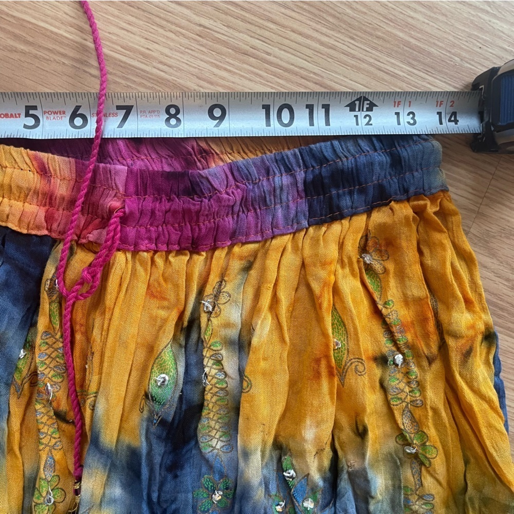 Multicolor Bohemian Maxi Skirt - Picture 6 of 8